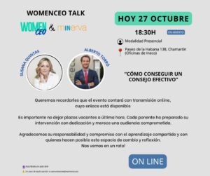 WomenCEO Talks. Consejo efectivo. Portada